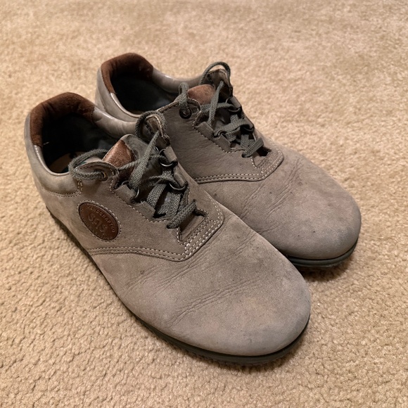 SAS Men's Tuff Low Top Leather Sneaker Olive Green - 9W - Picture 1 of 10